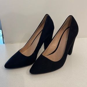 Aldo Black Velvet High Heels